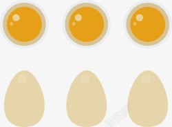 鸡蛋和蛋黄素材