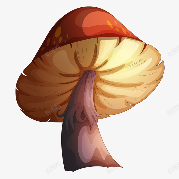 一款逼真的蘑菇png免抠素材_88icon https://88icon.com 手绘蘑菇 手绘蘑菇免费png下载 手绘逼真蘑菇矢量图 逼真蘑菇