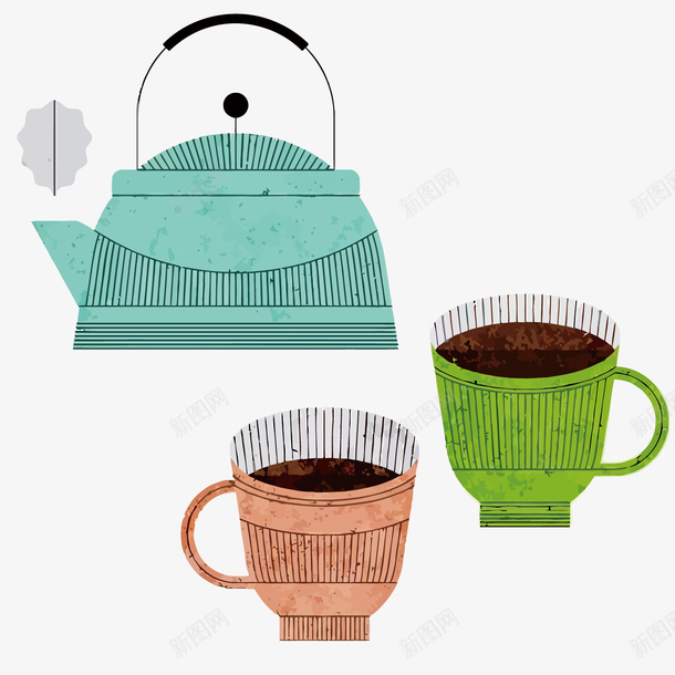 茶壶矢量图eps免抠素材_88icon https://88icon.com 卡通 手绘 泡茶 矢量茶 茶 茶壶 茶杯 茶道 饮茶 矢量图