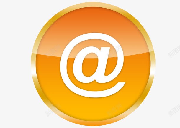 邮件标志png免抠素材_88icon https://88icon.com 互联网 标签 科技 邮箱 黄色