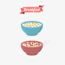营养早餐一碗燕麦燕麦粒素材