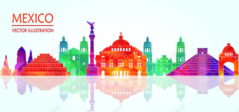 几何炫彩城市mexico矢量图ai设计背景_88icon https://88icon.com mexico 几何 城市 扁平 海报banner 渐变 炫彩 莫斯科 矢量图