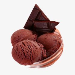意大利冰淇淋巧克力球高清图片