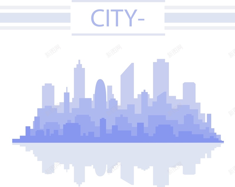 水彩城市建筑剪影矢量图ai设计背景_88icon https://88icon.com 几何 剪影 城市 建筑 扁平 水彩 海报 矢量图