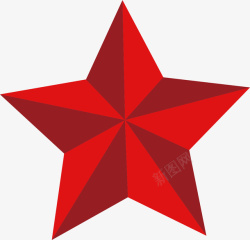 红色五角星星素材