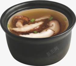 美味鲜肉粽美味鲜爽茵菇汤高清图片
