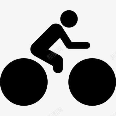 自行车链条残奥会自行车骑车人图标图标
