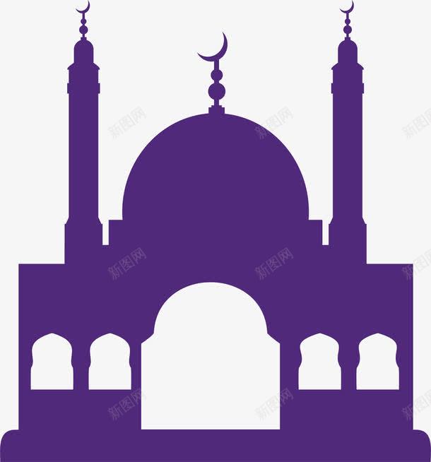 开斋节紫色城堡png免抠素材_88icon https://88icon.com Adha Eid adha al eid mubarak ul 伊斯兰 伊斯兰教 古尔邦节 宰牲节