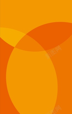 橘黄色圆形花纹背景矢量图背景