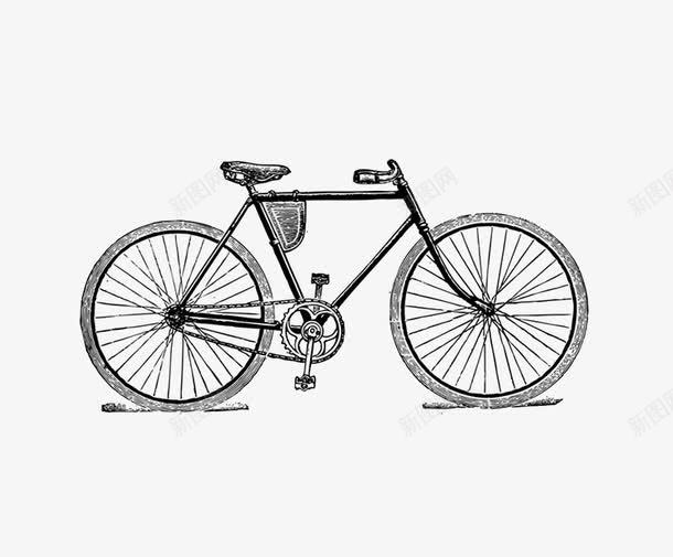 黑色手绘自行车png免抠素材_88icon https://88icon.com 单车 手绘 手绘自行车 脚踏车 自行车