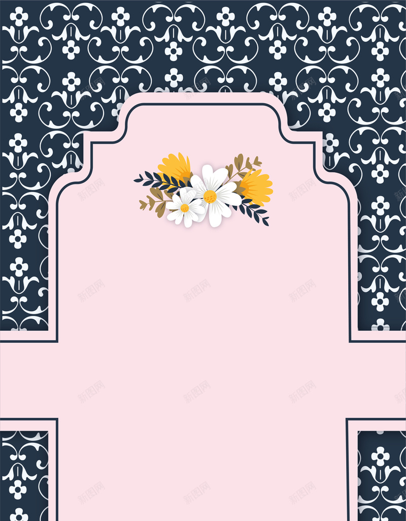 欧式花纹邀请卡背景图矢量图ai设计背景_88icon https://88icon.com ai 创意 婚礼 小清新 文艺 欧式 简约 线条 花朵 花纹背景 邀请函 矢量图