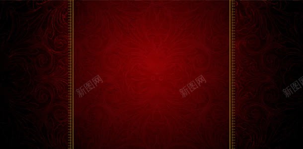 红色中国风花纹固定背景背景