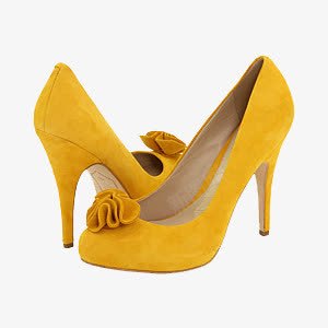黄色高跟鞋png免抠素材_88icon https://88icon.com 高跟鞋 黄色