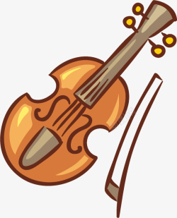 卡通简约乐器装饰海报小提琴素材