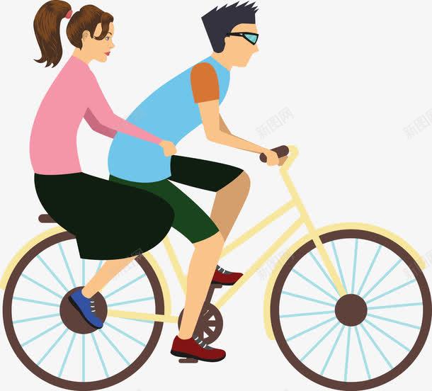 骑自行车的男女png免抠素材_88icon https://88icon.com 单车 卡通人 卡通骑车的人 矢量骑车的人 自行车 骑自行车 骑车 骑车人