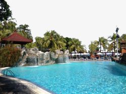巴厘岛蓝梦岛泳池素材