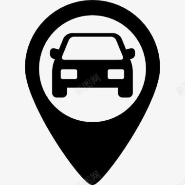 景区地图汽车占位符图标图标
