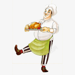 一盘烤鸭烤鸭厨师高清图片