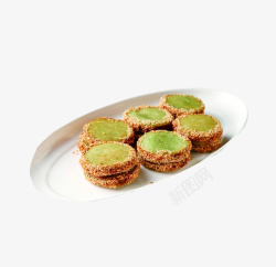 绿茶佛饼2产品实物美味绿茶饼高清图片