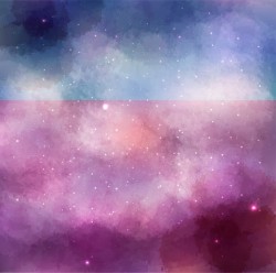 紫色梦幻星空海报素材