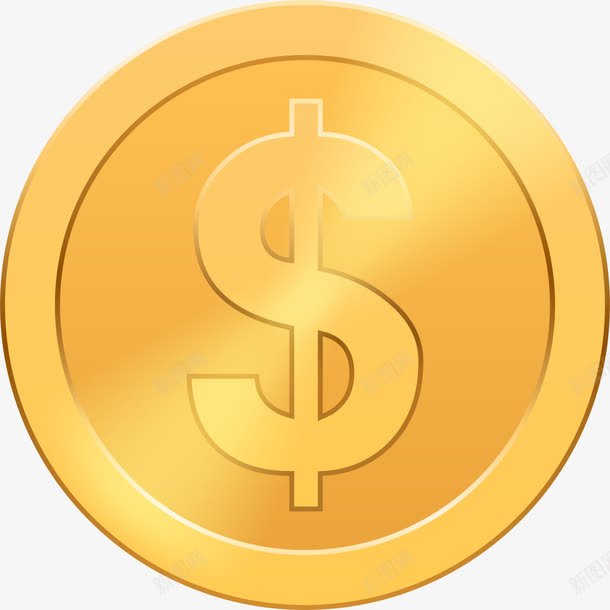 金色卡通钱币png免抠素材_88icon https://88icon.com 树叶 装饰图案 财产 财富 金币 金色钱币 金融