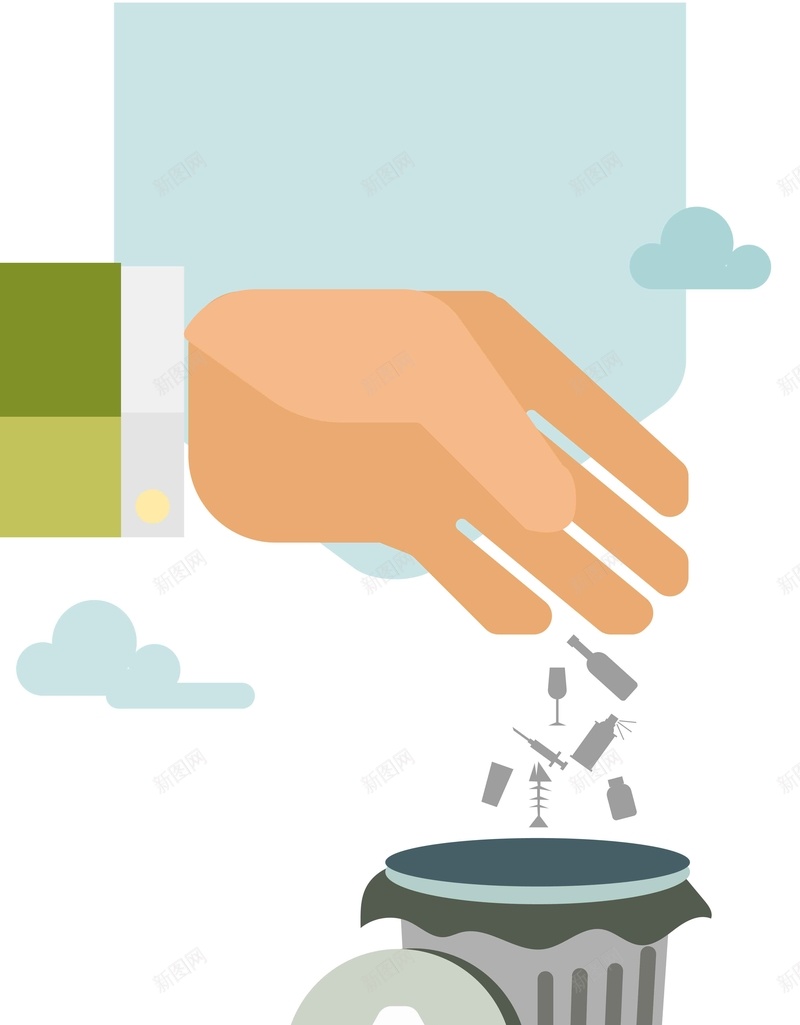 垃圾处理矢量环保教育简约背景ai设计背景_88icon https://88icon.com 卡通 可爱 垃圾分类 垃圾处理 垃圾桶 扁平 教育 环保 矢量 简约背景 矢量图