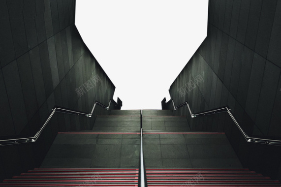 地铁空旷的楼梯背景
