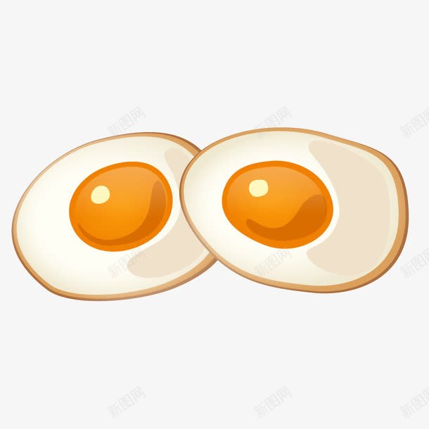 黄色鸡蛋荷包蛋png免抠素材_88icon https://88icon.com 荷包蛋 鸡蛋 黄色