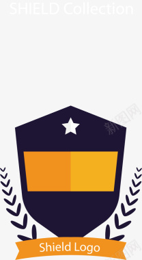 党徽标志素材卡通警察标志矢量图图标图标
