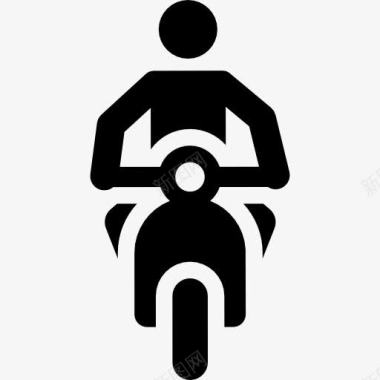越野自行车手摩托车图标图标