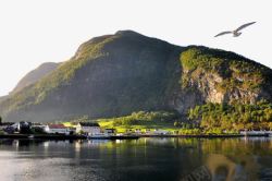 著名挪威峡湾景区素材
