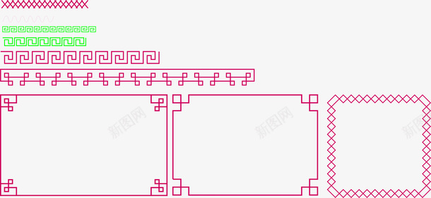 各种花纹花边png免抠素材_88icon https://88icon.com 图框 外框 文字框 花边
