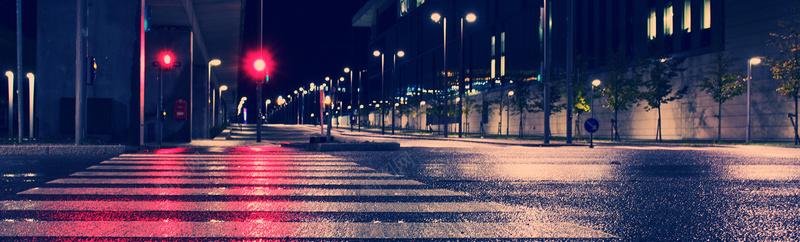 夜晚街道背景摄影图片