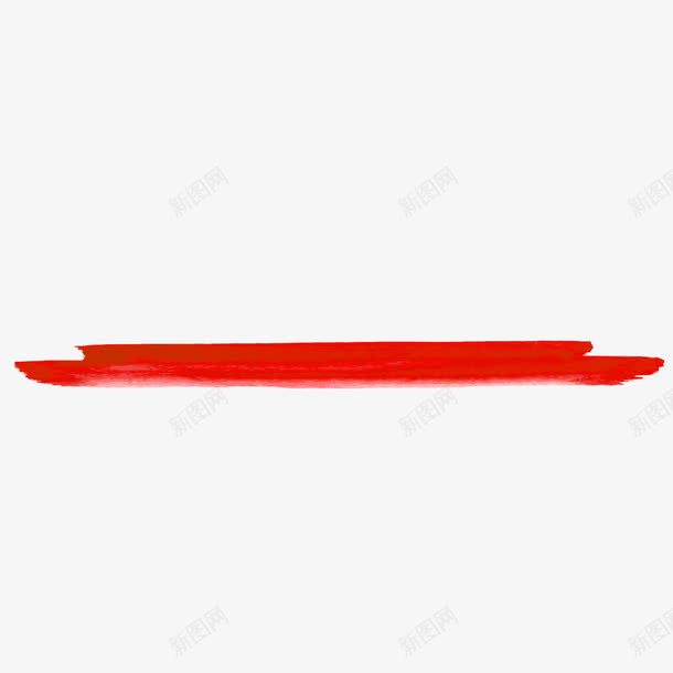 水墨分割线红色双层png免抠素材_88icon https://88icon.com 分割线 双层 水墨 水墨分割线 红色