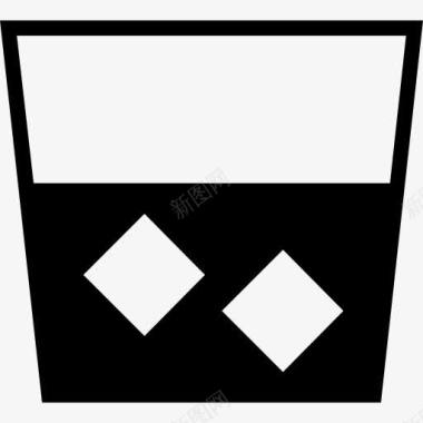 冰盒威士忌图标图标