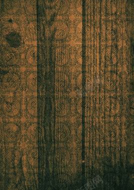 木质背景与复古花纹图案背景