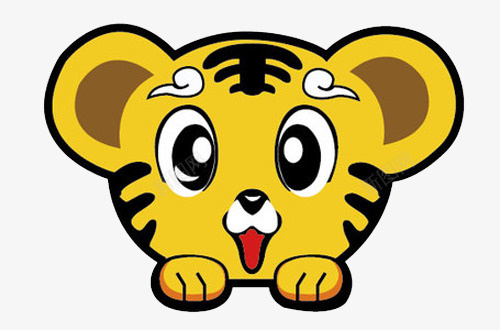 可爱的小老虎png免抠素材_88icon https://88icon.com 老虎 萌 装饰图案