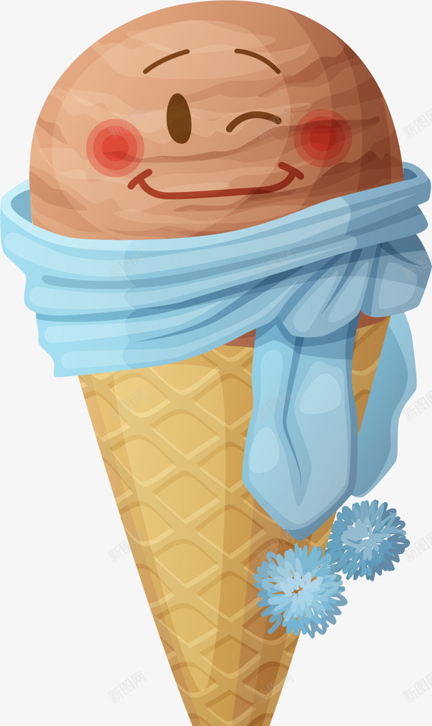 卡通可爱冰淇淋矢量图ai免抠素材_88icon https://88icon.com 冰淇淋 卡通 可爱 矢量图