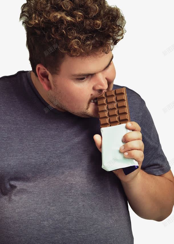 巧克力甜食png免抠素材_88icon https://88icon.com 大胖子 巧克力 热量 甜食 胆固醇 胖子