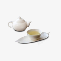 白色茶壶素材