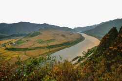 朝鲜三江里风景素材
