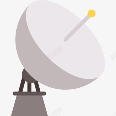 抛物面卫星无线连接图标图标