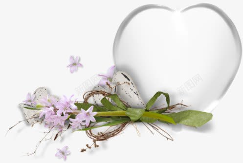 紫色花束爱心装饰背景png免抠素材_88icon https://88icon.com 爱心 紫色 背景 花束 装饰