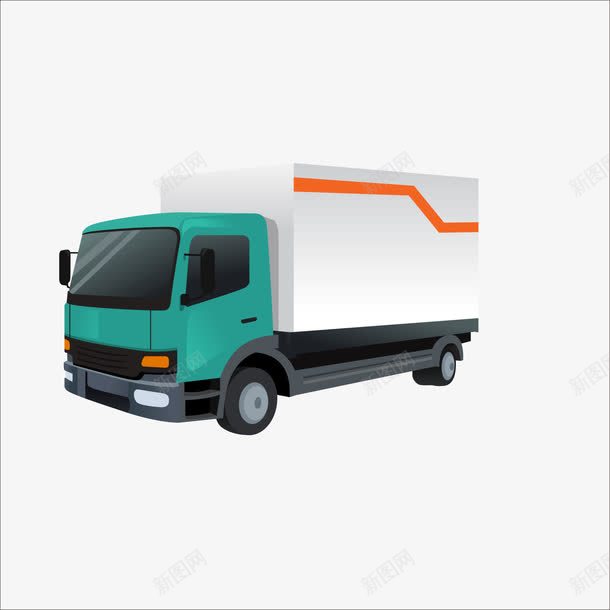 车矢量图ai免抠素材_88icon https://88icon.com 中型货车 交通工具 仿真货车 货车 矢量图