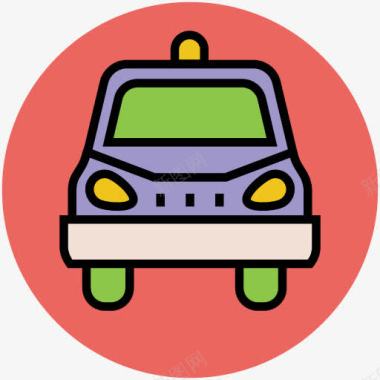 无人车车卡通交通工具汽车图标图标