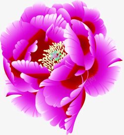 合成创意效果紫色的海棠花素材