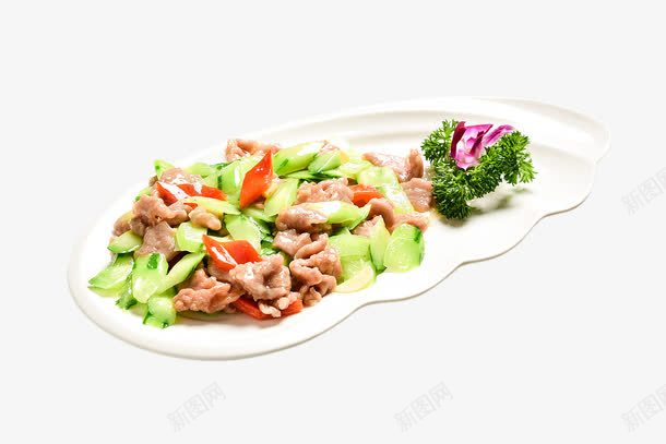 青瓜炒肉png免抠素材_88icon https://88icon.com 川菜 肉 食物 餐盘