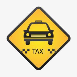 矢量TAXI标志TAXI图标高清图片