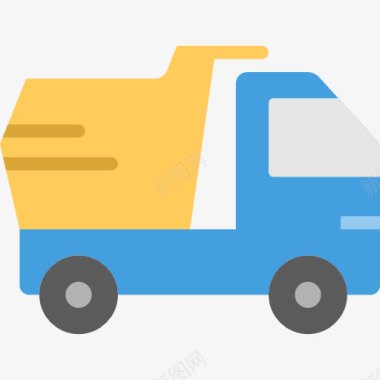 送货卡车自卸车图标图标