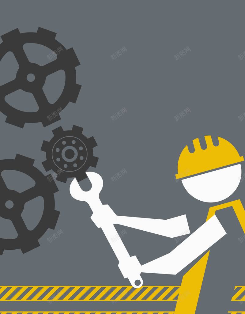五一劳动节主题背景矢量图ai设计背景_88icon https://88icon.com 五一 剪影 劳动节 工人 工程 建筑 扳手 素材 背景 矢量图